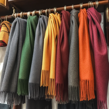 Bufandas de alpaca fina en colores vibrantes, hechas a mano en Perú, lujo y suavidad para toda ocasión